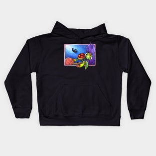 Baby Sea Turtle Kids Hoodie